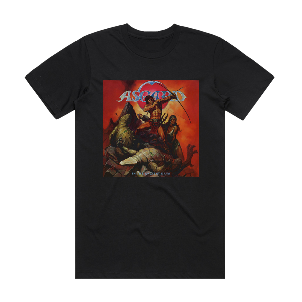 Asgard In The Ancient Days Album Cover T-Shirt Black