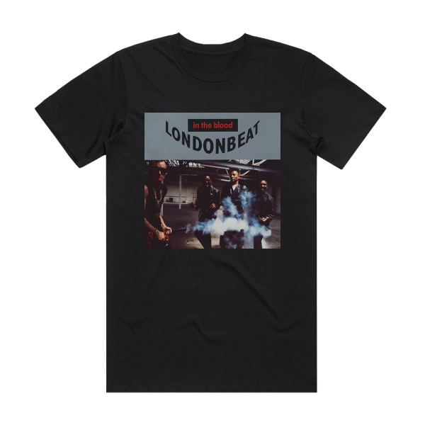 Londonbeat In The Blood Album Cover T-Shirt Black