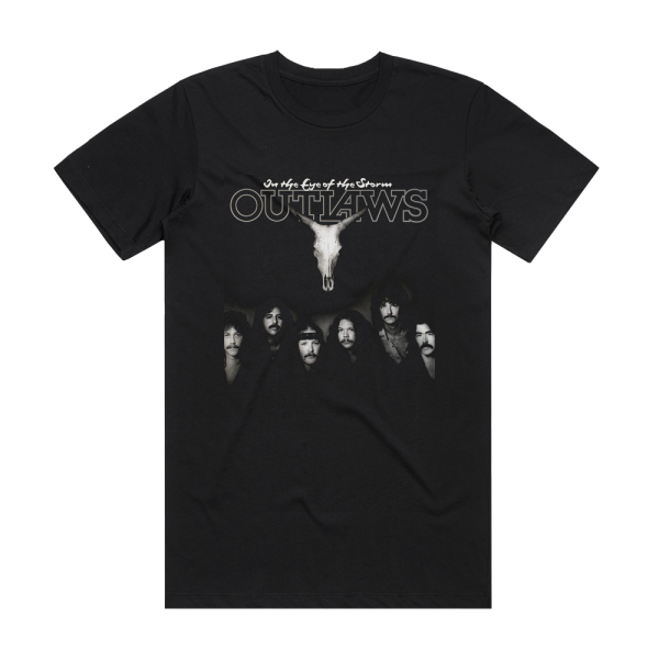 Outlaws In The Eye Of The Storm Album Cover T-Shirt Black