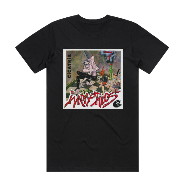 Cicatriz Inadaptados Album Cover T-Shirt Black