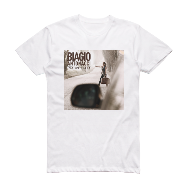 Biagio Antonacci Inaspettata Album Cover T-Shirt White