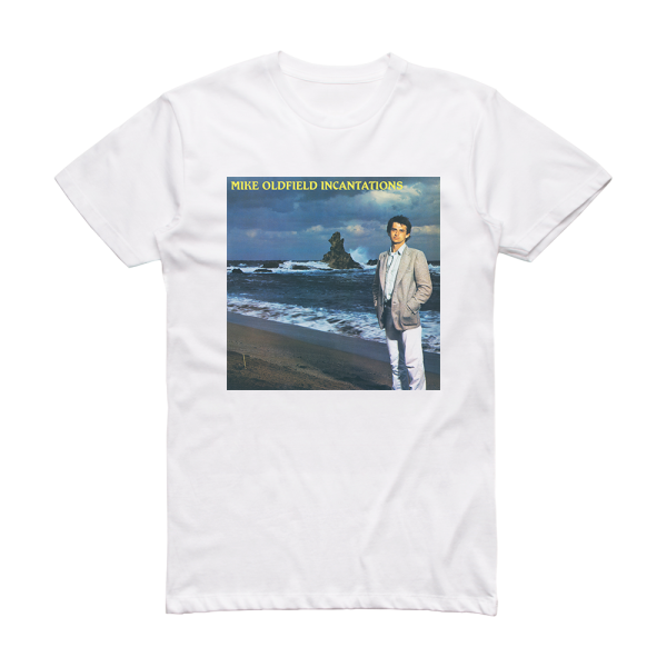 Mike Oldfield Incantations Album Cover T-Shirt White