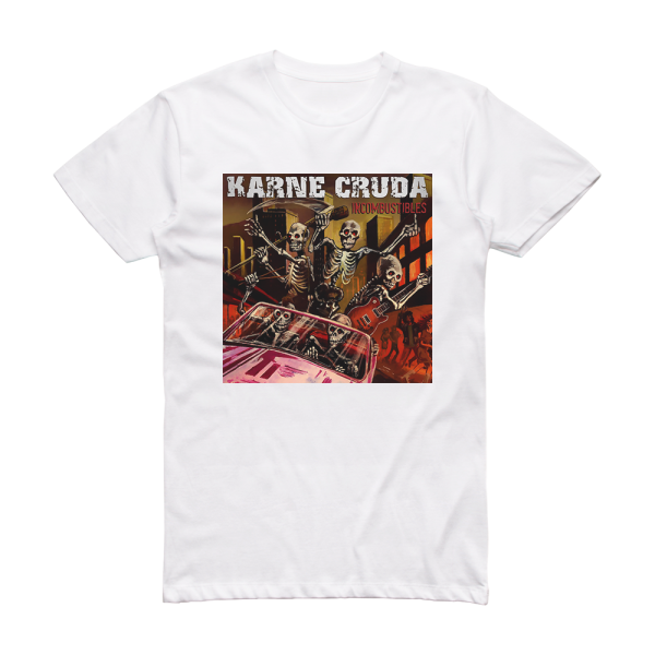 Karne Cruda Incombustibles Album Cover T-Shirt White