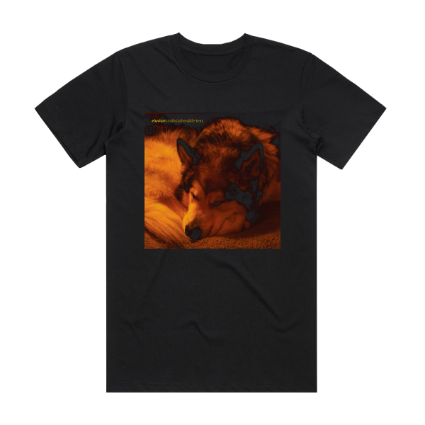 Eluvium Indecipherable Text Album Cover T-Shirt Black
