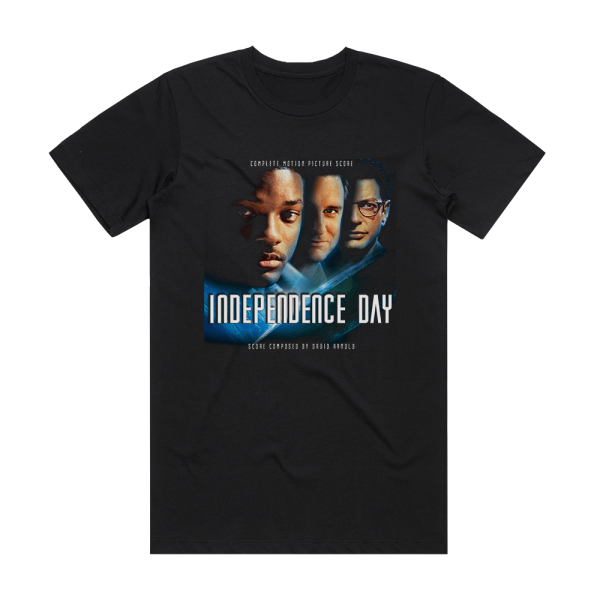 David Arnold Independence Day Album Cover T-Shirt Black