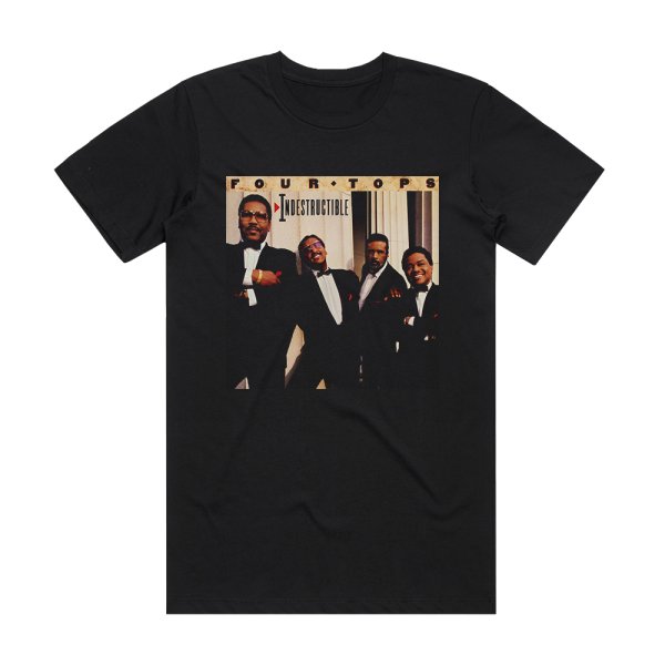 Four Tops Indestructible Album Cover T-Shirt Black