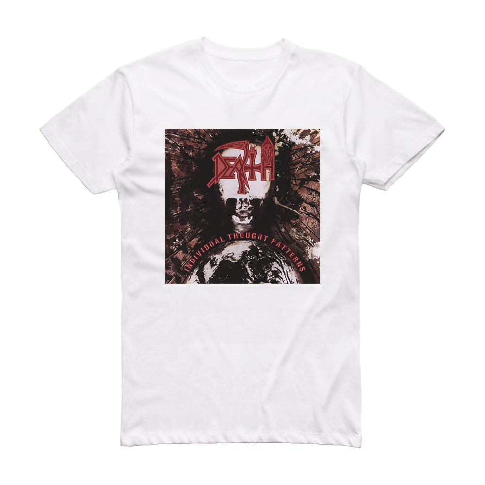Death Individual Thought Patterns 2 Album Cover TShirt White ALBUM