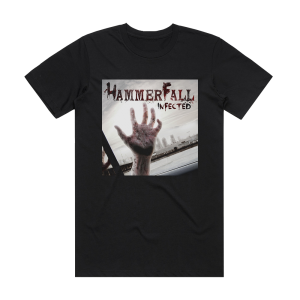 HammerFall Infected 1 Album Cover T-Shirt Black