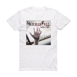 HammerFall Infected 1 Album Cover T-Shirt White