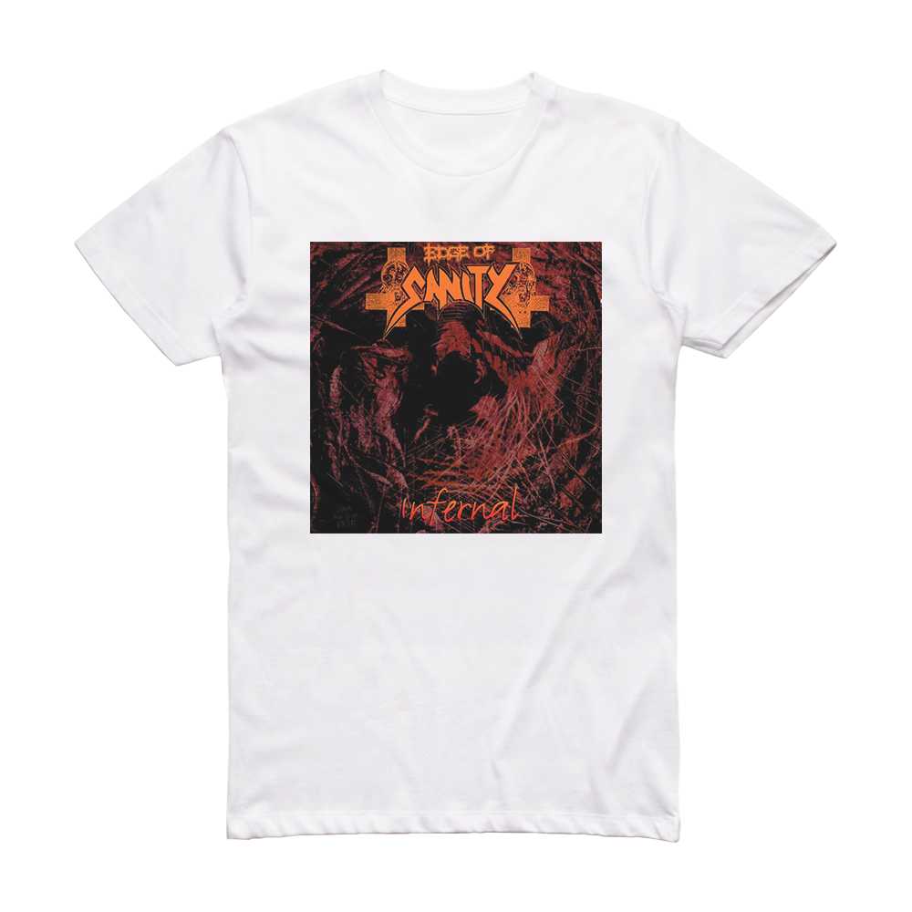 Edge of Sanity Infernal Album Cover T-Shirt White – ALBUM COVER T-SHIRTS