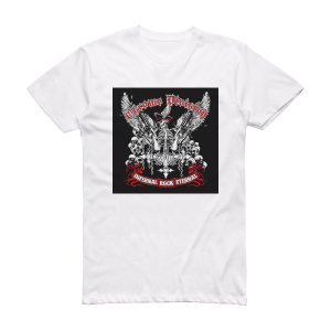 Chrome Division Infernal Rock Eternal Album Cover T-Shirt White