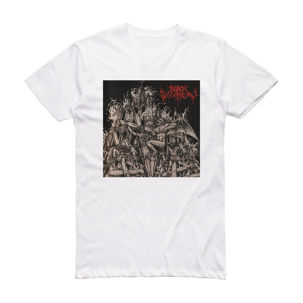 Black Witchery Inferno Of Sacred Destruction Album Cover T-Shirt White