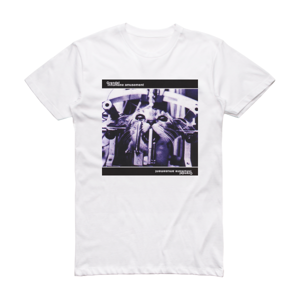 Grendel Inhumane Amusement Album Cover T-Shirt White – ALBUM COVER T-SHIRTS