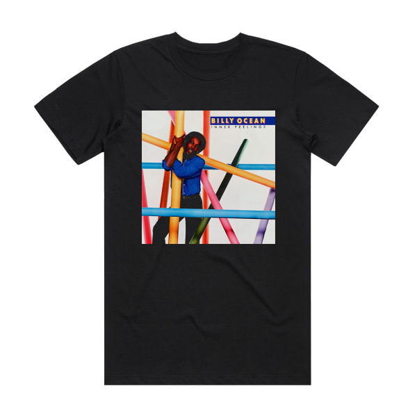 Billy Ocean Inner Feelings Album Cover T-Shirt Black