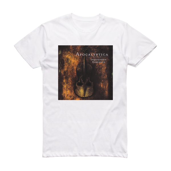 Apocalyptica Inquisition Symphony Album Cover T-Shirt White
