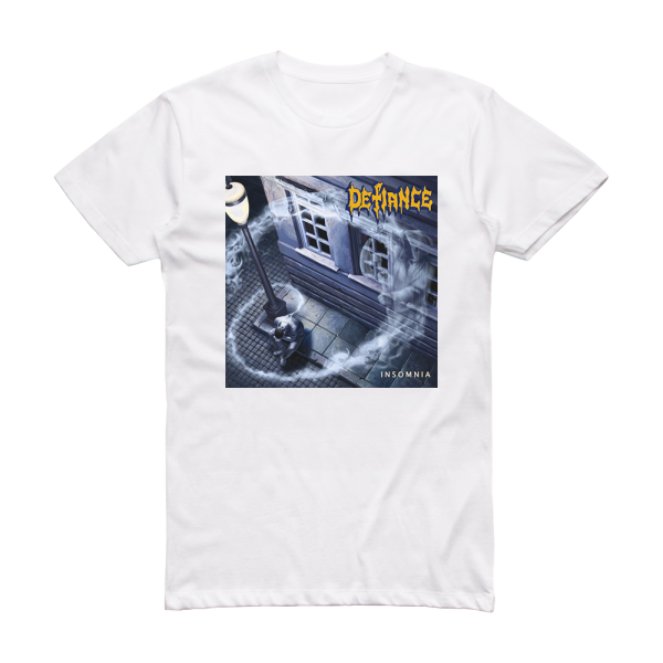 Defiance Insomnia Album Cover T-Shirt White