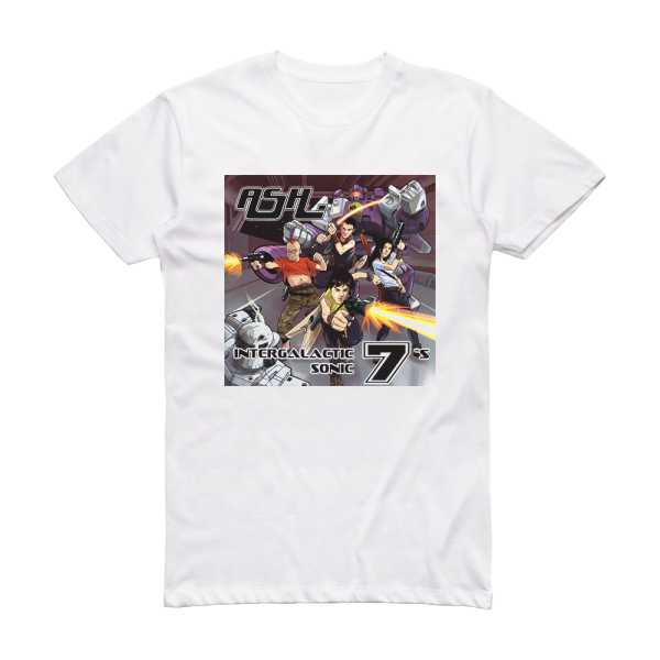 Ash Intergalactic Sonic 7S Album Cover T-Shirt White