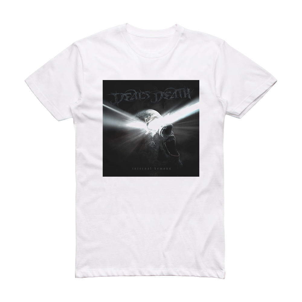Deals Death Internal Demons Album Cover T-Shirt White