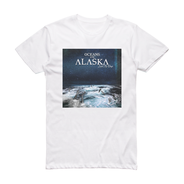 Oceans Ate Alaska Into The Deep Album Cover T-Shirt White