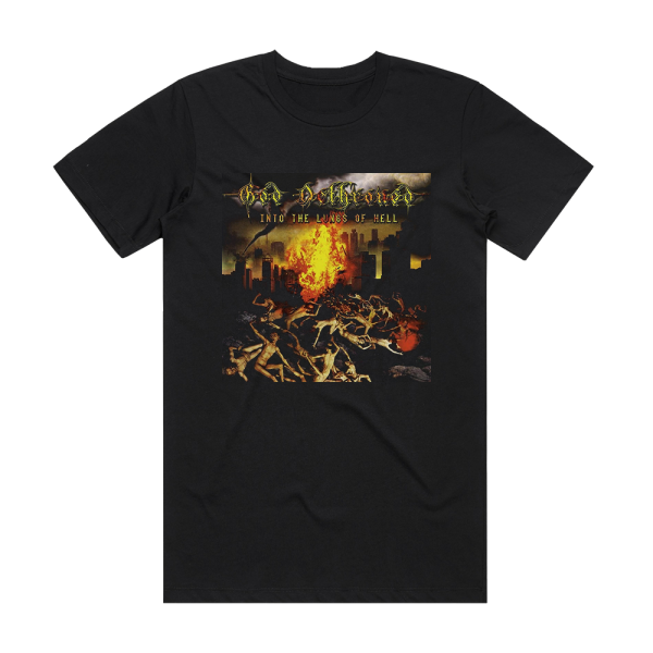 God Dethroned Into The Lungs Of Hell Album Cover T-Shirt Black