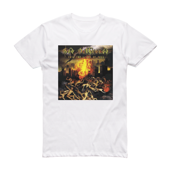 God Dethroned Into The Lungs Of Hell Album Cover T-Shirt White