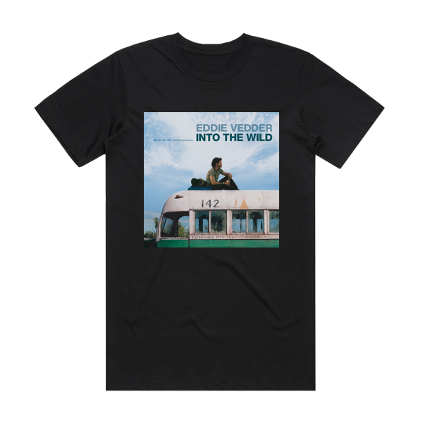 Eddie Vedder Into The Wild 1 Album Cover T-Shirt Black