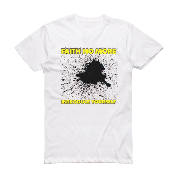 Faith No More Introduce Yourself 2 Album Cover T Shirt White Album Cover T Shirts