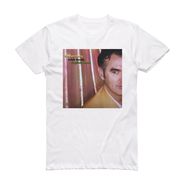 Morrissey Irish Blood English Heart Album Cover T-Shirt White