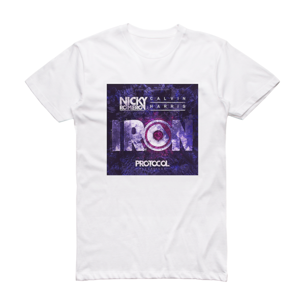 Calvin Harris Iron Album Cover T-Shirt White