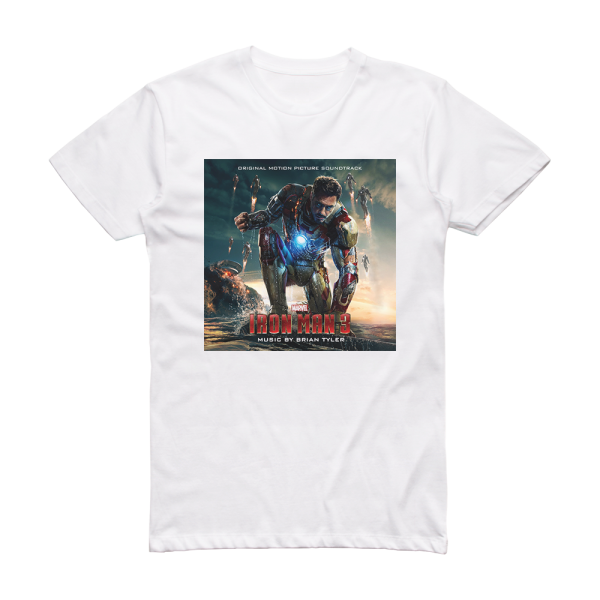 Brian Tyler Iron Man 3 Album Cover T-Shirt White