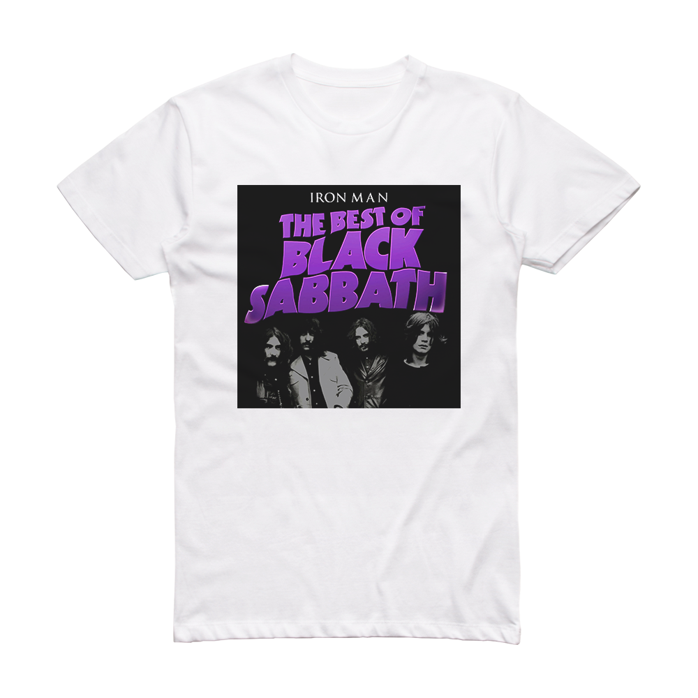 Black Sabbath Iron Man The Best Of Black Sabbath Album Cover T-Shirt ...