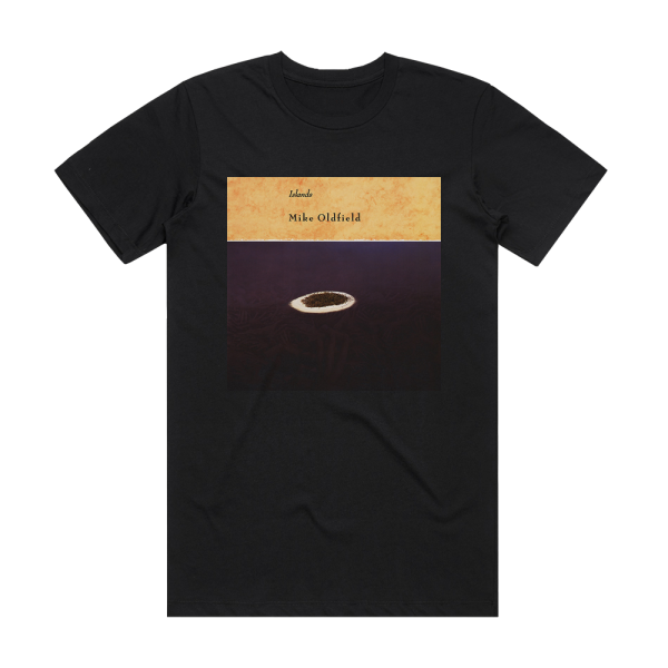 Mike Oldfield Islands Album Cover T-Shirt Black