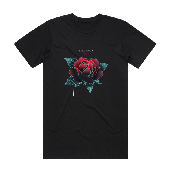 Blackrain It Begins 1 Album Cover T-Shirt Black