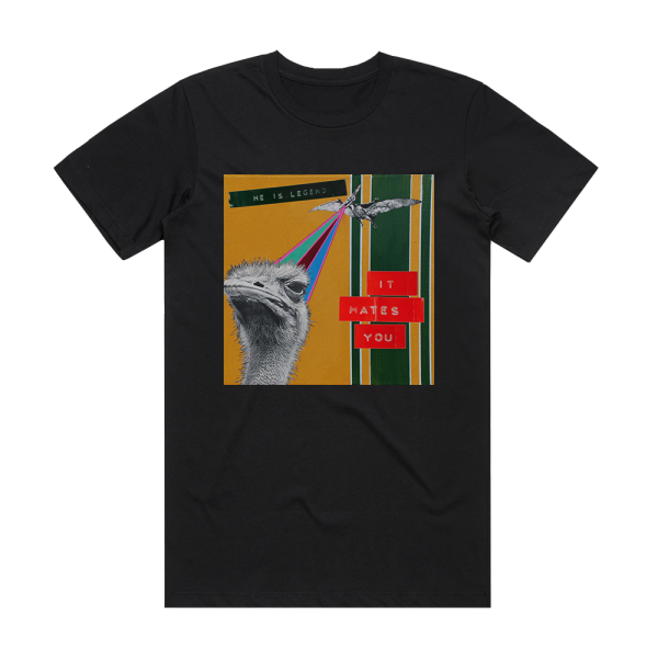 He Is Legend It Hates You Album Cover T-Shirt Black