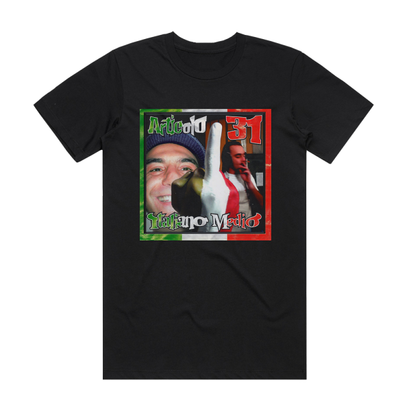 Articolo 31 Italiano Medio Album Cover T-Shirt Black