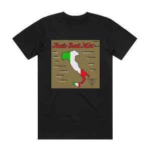 Mario Aldini Italo Boot Mix Volume 10 Album Cover T-Shirt Black