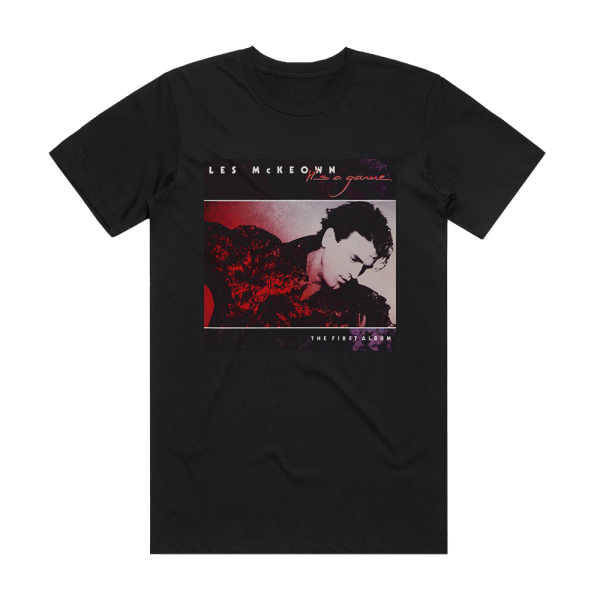 Les McKeown Its A Game Album Cover T-Shirt Black