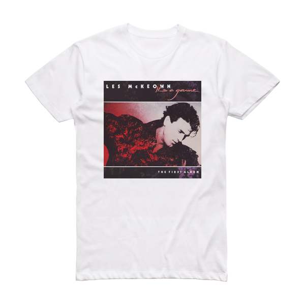 Les McKeown Its A Game Album Cover T-Shirt White