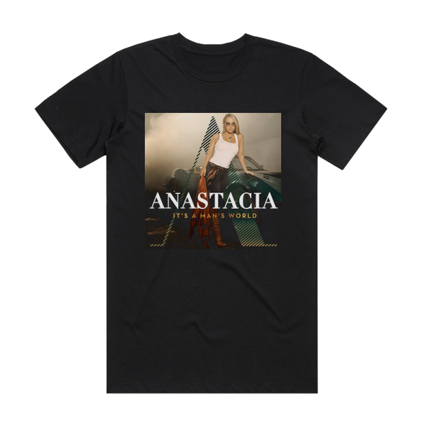 Anastacia Its A Mans World Album Cover T-Shirt Black