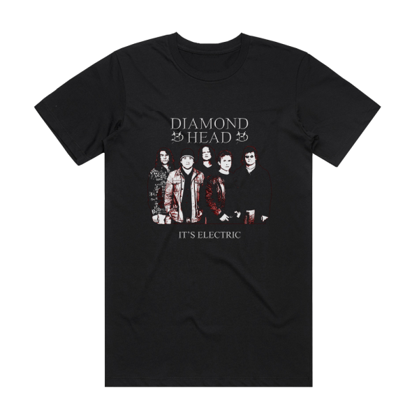 Diamond Head Its Electric Album Cover T-Shirt Black