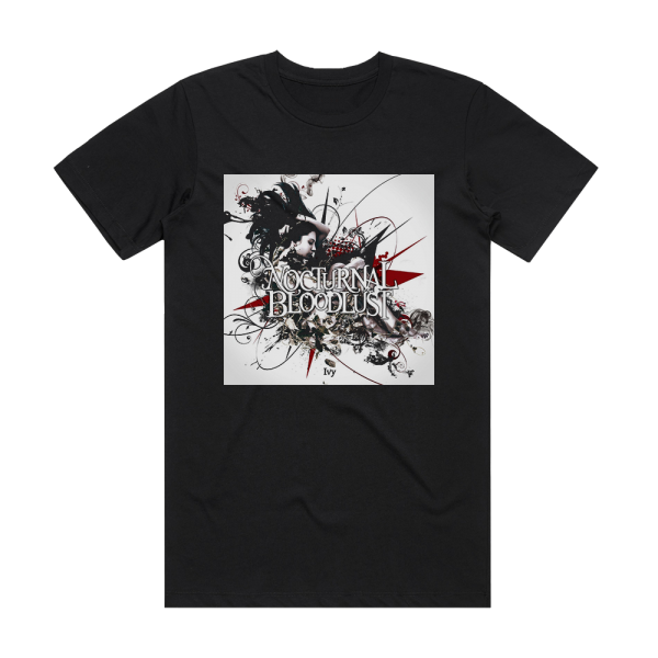 NOCTURNAL BLOODLUST Ivy Album Cover T-Shirt Black