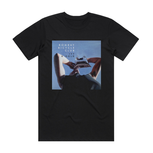 Bombay Bicycle Club Ivy Gold Flaws Album Cover T-Shirt Black