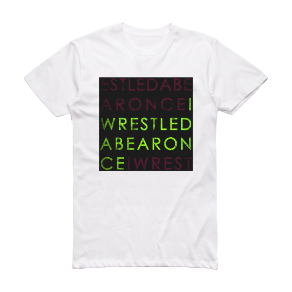 Iwrestledabearonce Iwrestledabearonce Album Cover T Shirt White Album Cover T Shirts 