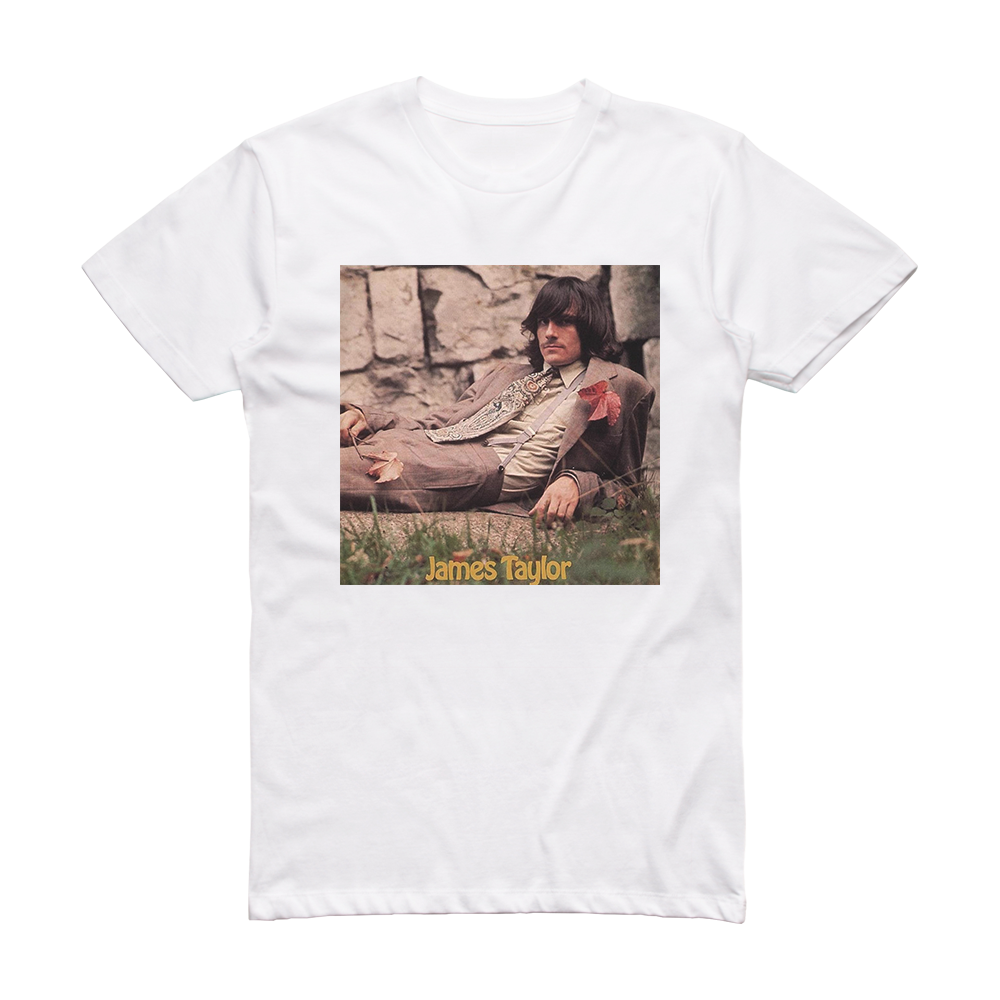 James Taylor James Taylor 1 Album Cover TShirt White ALBUM COVER T