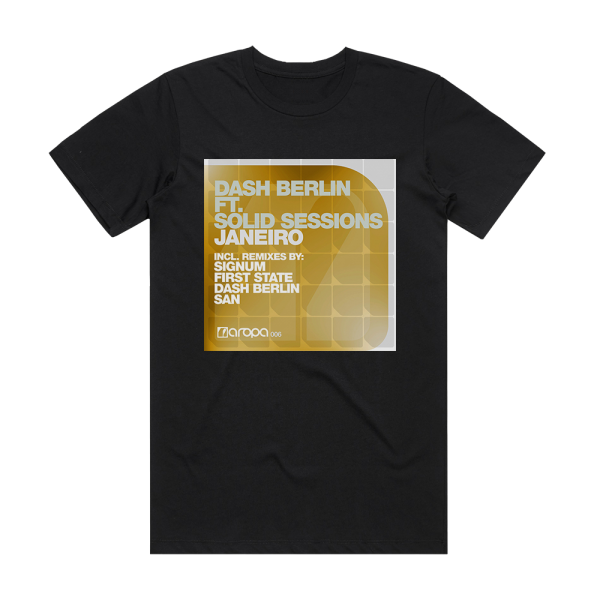 Dash Berlin Janeiro Album Cover T-Shirt Black