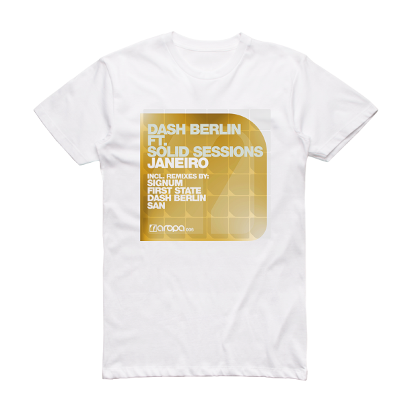 Dash Berlin Janeiro Album Cover T-Shirt White