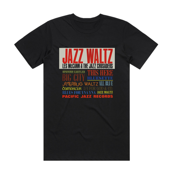 Les McCann Jazz Waltz Album Cover T-Shirt Black