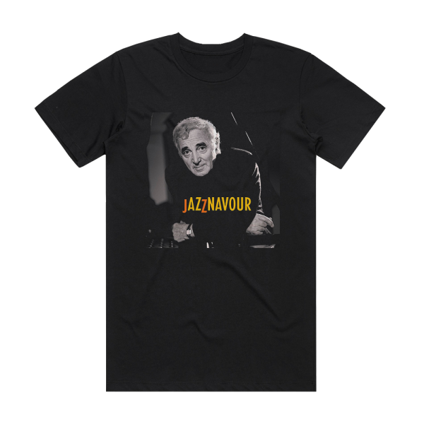 Charles Aznavour Jazznavour Album Cover T-Shirt Black