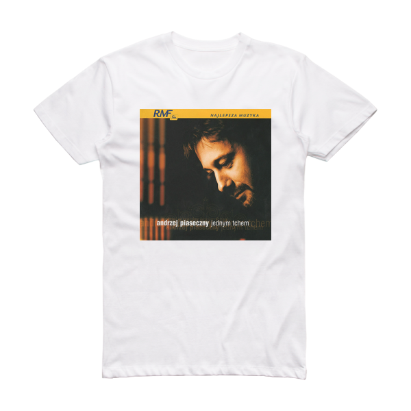 Andrzej Piaseczny Jednym Tchem Album Cover T-Shirt White