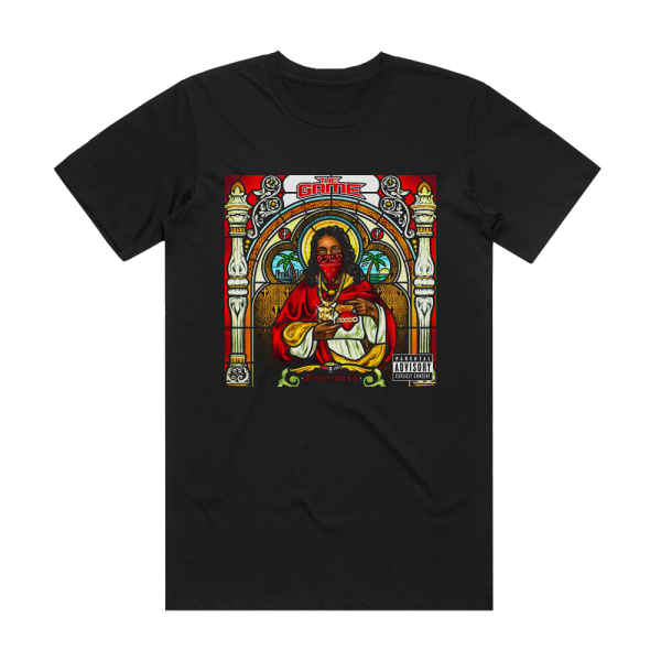 Game Jesus Piece Album Cover T-Shirt Black